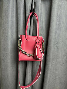 Сумка жіноча стильна з екошкіри фуксія MK21-25-1