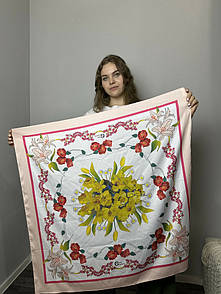 Хустка жіноча "Весняна" 90х90 см MKNCH080623-1