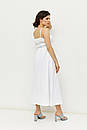 Літній сарафан на бретелях котоновий білий Modna KAZKA MKRM4080-1, фото 3