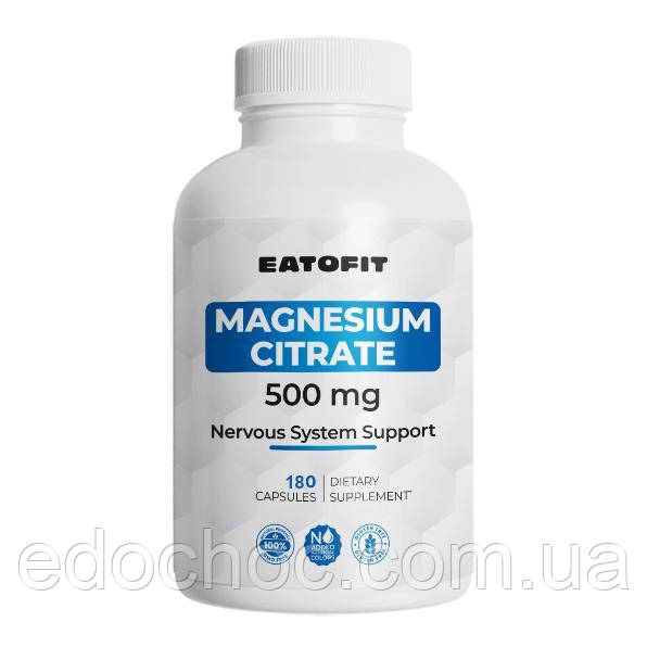 Цитрат магнію (Magnesium Citrate) 500 мг 180 капсул ETF-91654x2