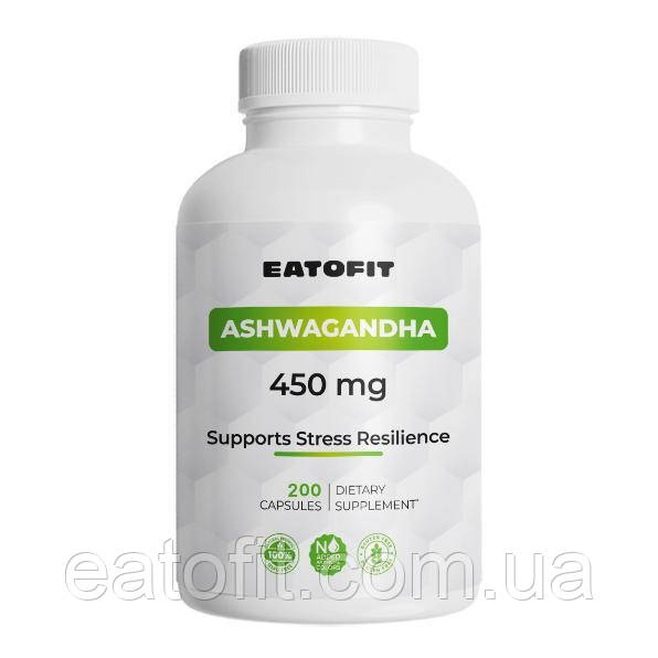 Ашвагандха (Ashwagandha) 450 мг, 200 капсул ETF-91753x2, фото 1