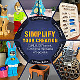 Пластик SUNLU PLA Matte  Clay, Reusable Spool, 1.75мм, 1кг, 330м, 205-245°C, Глина філамент для 3Д-друку, фото 10