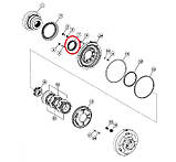 0734.319.589, ZGAQ-03534, 578-8646, T218478, 01029710B Сальник 90x125x12/19 хвостовика заднього моста, фото 2