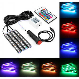 Універсальна автомобільна RGB led підсвітка HR-01678