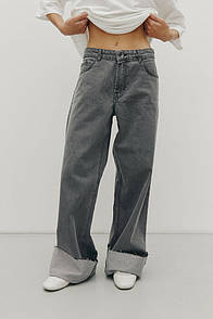 Жіночі джинси Baggy сірі Modna KAZKA MKRM4232-1