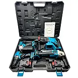 Комплект Makita 4 в 1. Набір у валізі Шурупокрут Шліфмашина Перфоратор Гайків Інструменти Макіта, фото 3