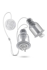 Вакуумні помпи для сосків Blush Temptasia Titilator з масажерами, прозорі