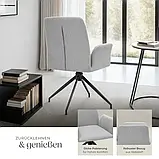 Комплект крісел з м'якою оббивкою Daya, світло-сірий (2 штуки), фото 6