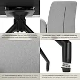 Комплект крісел з м'якою оббивкою Daya, світло-сірий (2 штуки), фото 4