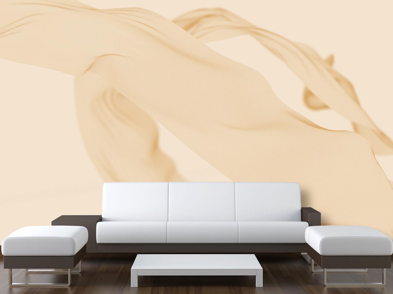 Самоклеюча плівка Oracal на стіну "Повітряний шовк", декор для спальні, вітальні, офісу, фото 1