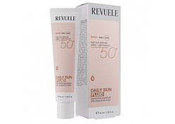 Сонцезахисний флюїд для обличчя Revuele з гіалуроновою кислотою SPF 50+, 40 мл