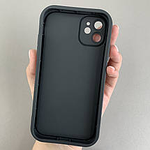 Чохол для Apple iPhone 11 чохол з високими бортами з принтом лаванди на айфон 11 чорний q06u, фото 2