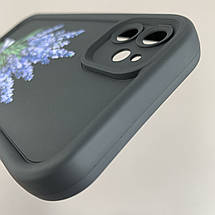 Чохол для Apple iPhone 11 чохол з високими бортами з принтом лаванди на айфон 11 чорний q06u, фото 5