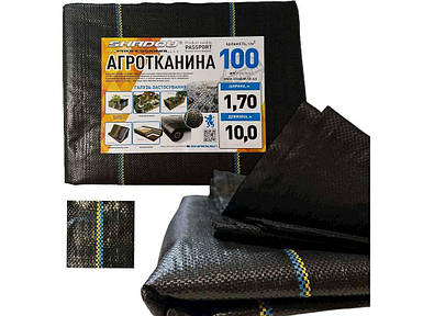 Агроволокно для саду/готоду/парнику полуниці 100г/м2 10м 1,7 Чорне арт.АГРП0004 ТМ SHADOW FG
