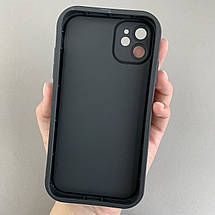 Чохол для Apple iPhone 11 з високими бортами з принтом Україна на телефон айфон 11 чорний q06t, фото 2