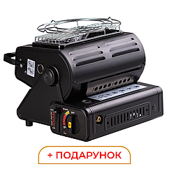 Газовий обігрівач 1300 Вт портативний туристичний 30×28 см економічний конвектор Lugi