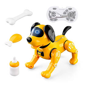 Робот-собака на радіокеруванні: програмована, трюкова, інтерактивна, сенсорна, світло, звук
