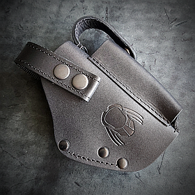 Кобура поясна шкіряна "Хижак" чорна Форт 12/17/20 DOT-ARMS (права/ліва рука)