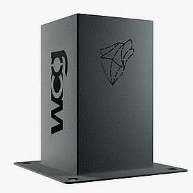 Металева опора для бруса 100x100 мм, 650 кг, анкерна основа, WCG