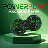 Масажний м'яч подвійний PowerPlay PP-4352 Epp foam peanut ball (d8*16cm.) Чорно/Зелений, фото 7