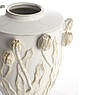 Ваза з кераміки з квітковим декором у бежевому кольорі Juana Light&Living, фото 2