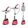 Відпарювач вертикальний для одягу Garment Steamer 2000W Червоний Паровий прас для всіх типів тканини, фото 4