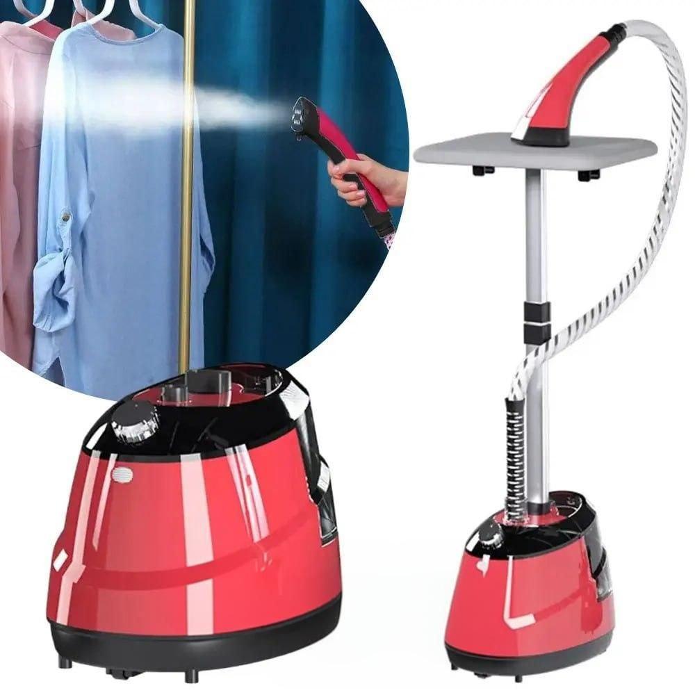 Отпариватель вертикальный для одежды Garment Steamer 2000W Красный Паровой утюг для всех видов ткани