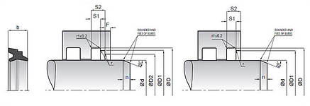 Брудознімач 60*68*6/8 K10 NBR (K10-060 NBR 60х68х6/8), фото 2