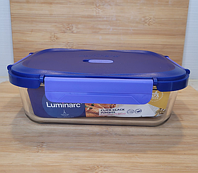 Контейнер прямокутний термостійкий Luminarc Pure box Click Clack 370 мл (X0088)