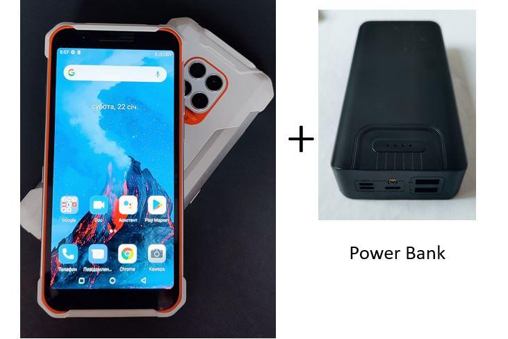 Смартфон захищений Land Rover(Zeeker) T100 White 6+128GB + power bank, фото 1