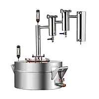 Дистилятор із двома сухопарниками - куб 16 л