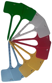 Садові таблички – бірки, кольорові (уп.10 шт) Так