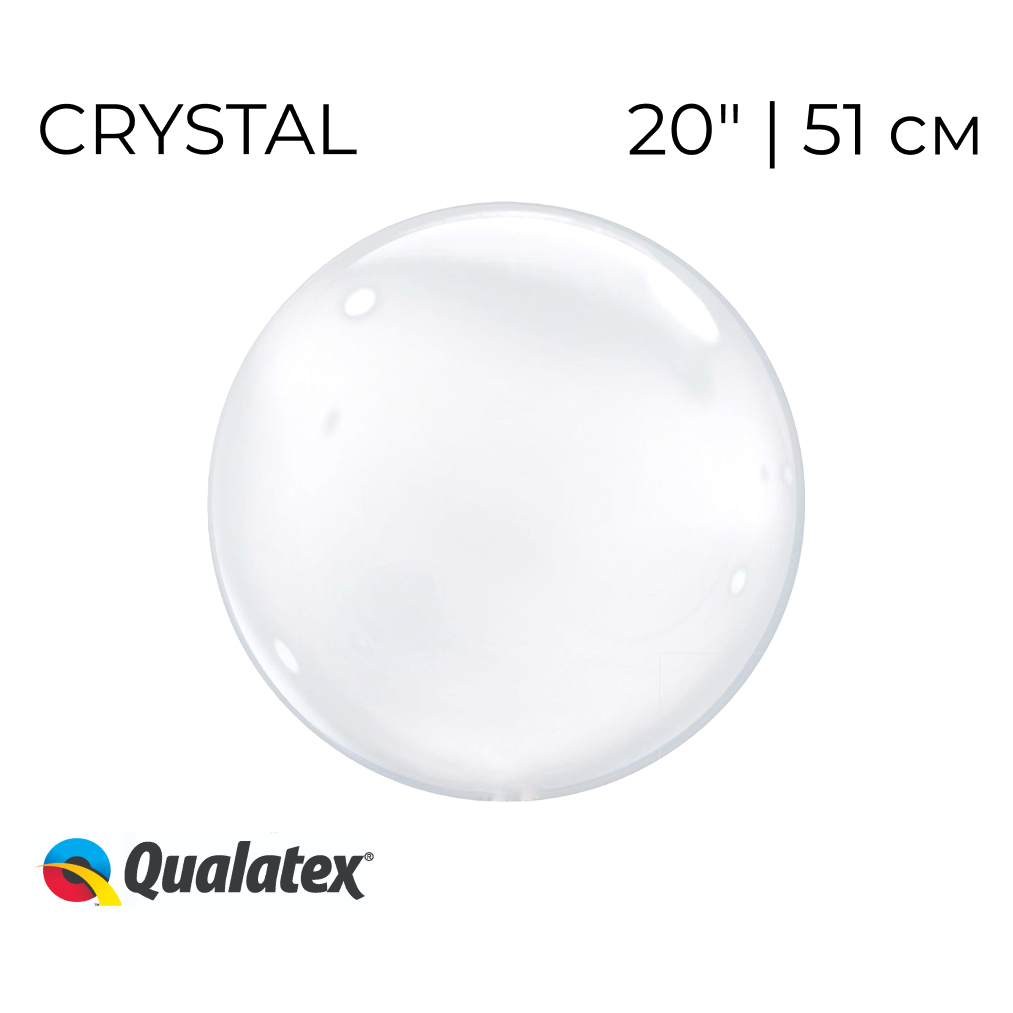 Куля Bubbles 20" | 51 см QUALATEX-КВ Кристал Прозора (УП)