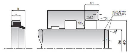 Брудознімач 50*60*5/7 WPM NBR-Stal (50х60х5/7 K07 NBR), фото 2