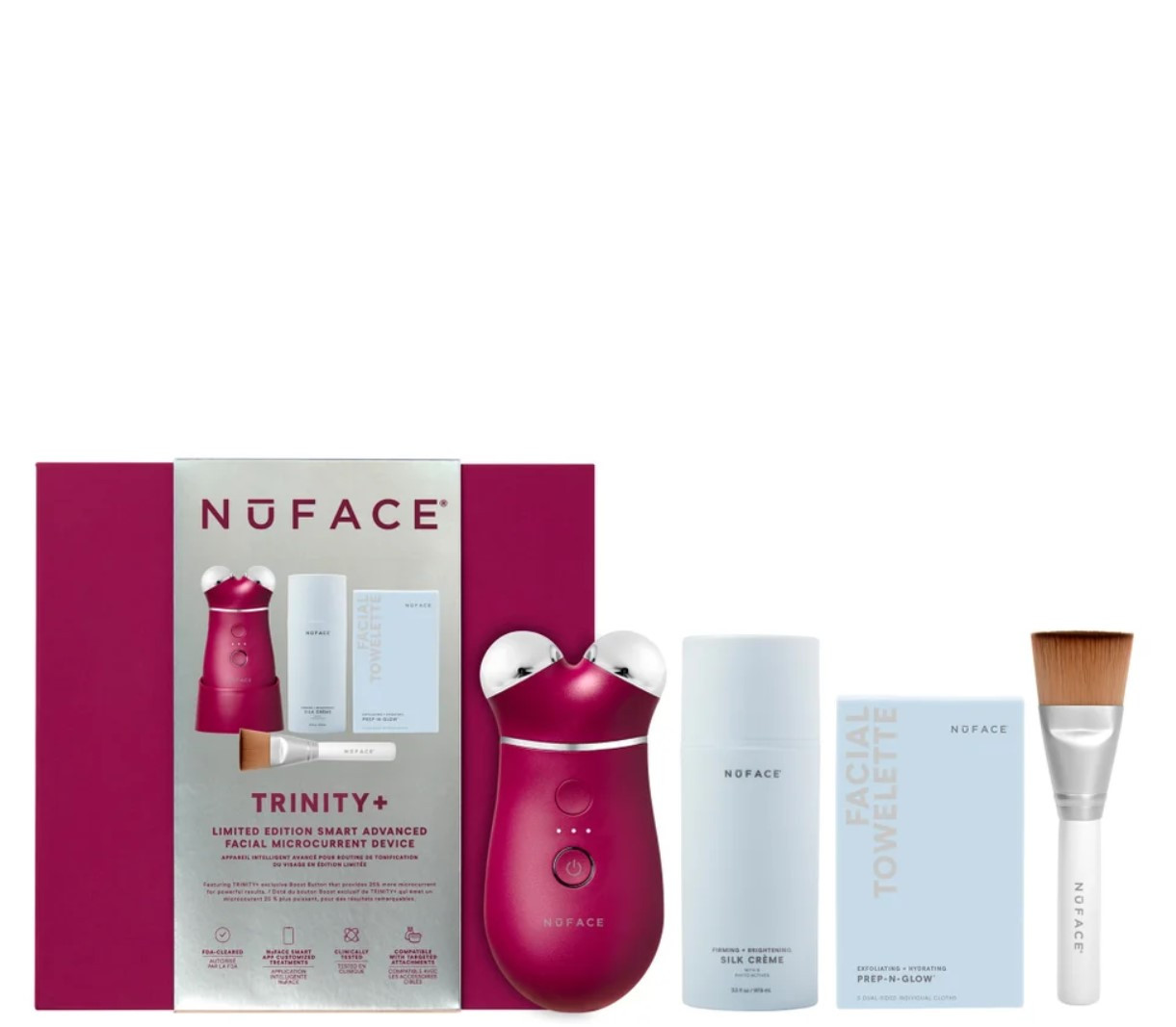 Набір для мікрострумової терапії NuFACE® TRINITY+ Smart Advanced Facial Toning Starter Kit