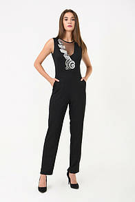 Комбінезон жіночий ошатний чорний Modna KAZKA MKRM1212-2