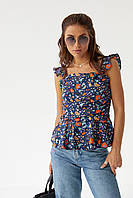 Стильна жіноча блузка YI MEI SI - синій цвет, L (є розміри)