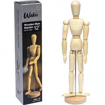 Манекен художній дерев'яний дерев'яний, фігура людини 30 см