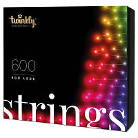 Популярний! Гірлянда Twinkly Smart LED Strings RGB 600, BT+WiFi, Gen II, IP44 кабель чорн (TWS600STP-BEU) - Краща якість тільки на