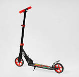 Самокат двоколісний "Best Scooter" RIO, чорний: колеса PU 145 мм, фото 4