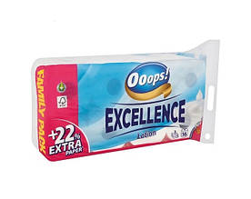 Туалетний папір 3-шаровий Ooops! Excellence Lotion 16 шт 150 відривів