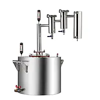 Дистилятор із двома сухопарниками - куб 25 л