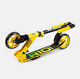 Самокат двоколісний "Best Scooter" RIO, жовтий: колеса PU 145 мм, фото 7
