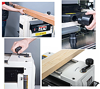 Рейсмусовий верстат JET JWP-12 для стругання дерев'яних заготовок з колекторним двигуном, фото 9
