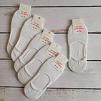 Сліди (бабети) жіночі Lomani білі бавовняні 37-40р \12 пар