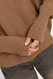 Жіночий гольф oversize - коричневий цвет, ONE SIZE (є розміри), фото 5