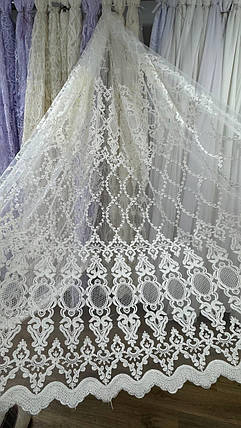 Тюль фатинова шинель заввишки 2,8 м. кремова, фото 1