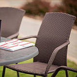 Крісло з ротангу на балкон Etienne, темно-коричневий колір, PATIO, фото 3