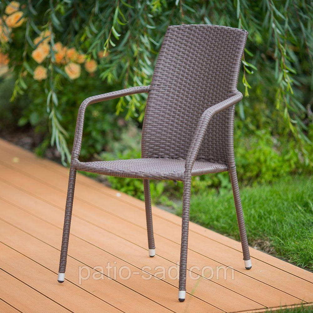 Крісло з ротангу на балкон Etienne, темно-коричневий колір, PATIO, фото 1