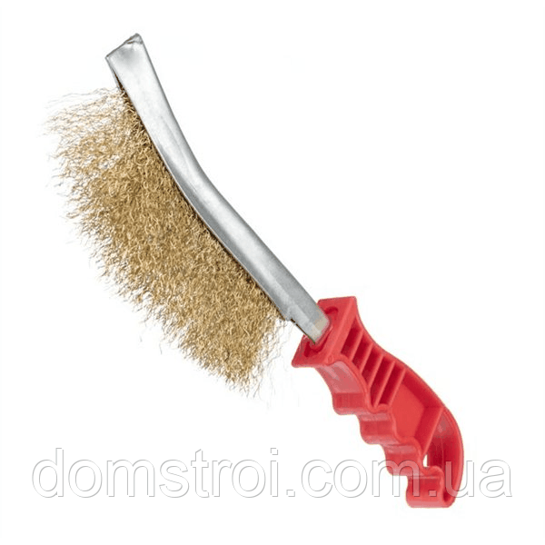 Щітка зачистна по металу корщітка, пластикова ручка (BT-0001) 250 мм